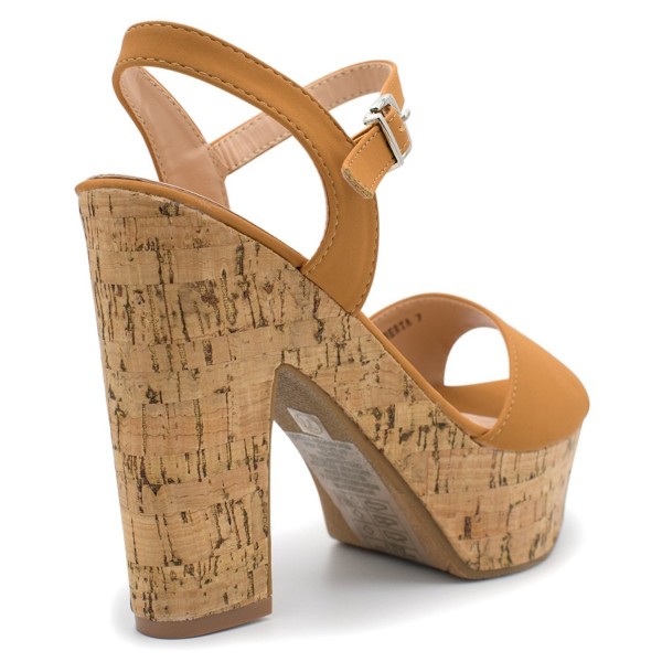 wooden platform heel sandals