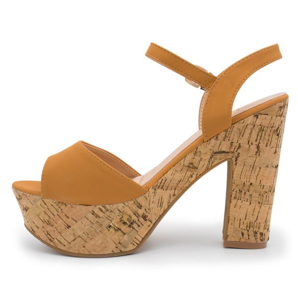 wooden platform heel sandals