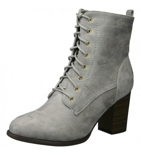 Women's Birdie Combat Boot - Grey - CX12O0POX8V