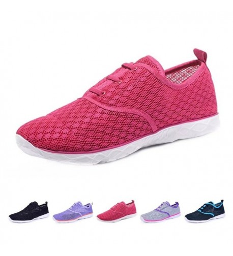 Women's Quick Drying Aqua Water Shoes Lightweight Sneakers - Pink ...