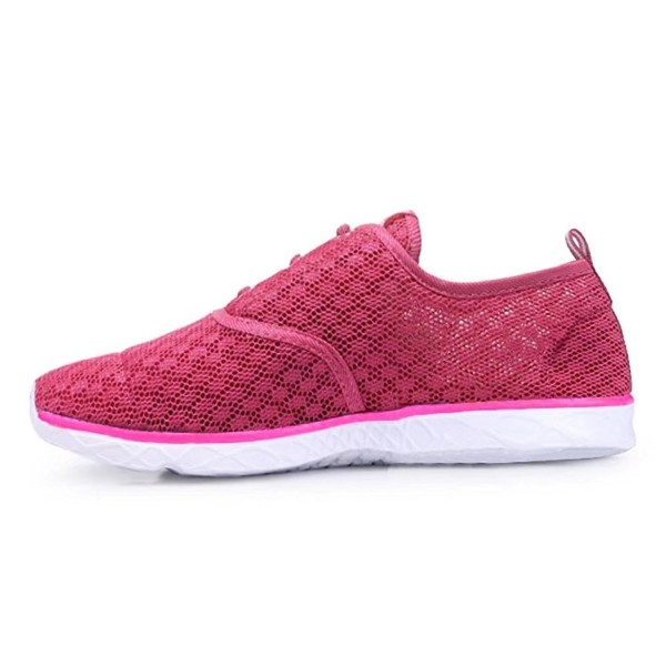 Women's Quick Drying Aqua Water Shoes Lightweight Sneakers - Pink ...