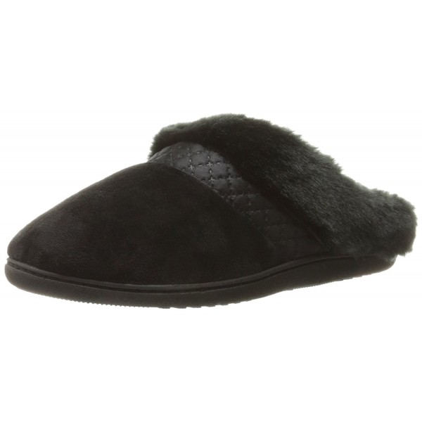 Isotoner Womens Velour Hoodback Slippers