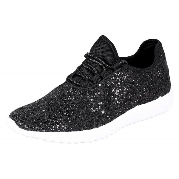 womens black sparkle sneakers