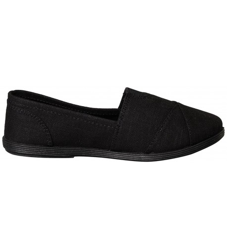 Reveal Women's Memory Foam Canvas Slip On Flats - Black - CI183KS6DAZ