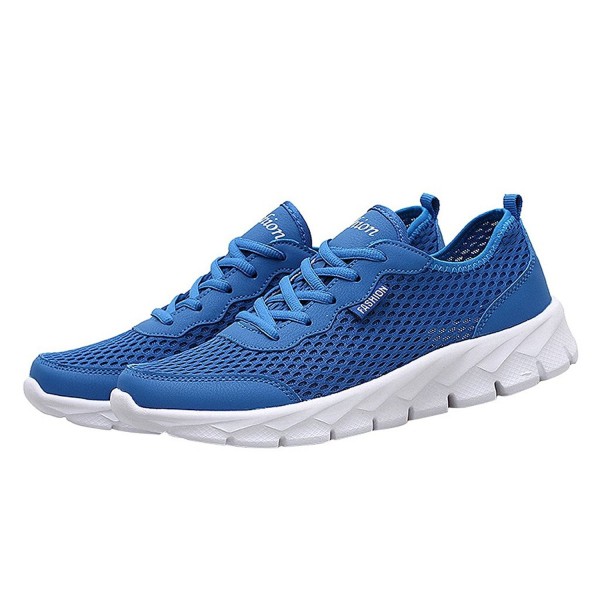 Men's Light Breathable Sneakers For Walking by - Blue - CV182G5D4MG