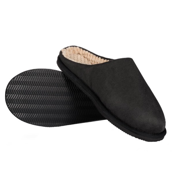 women's black slip on slippers
