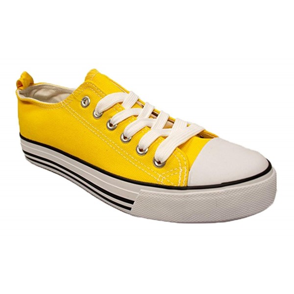 womens yellow canvas shoes