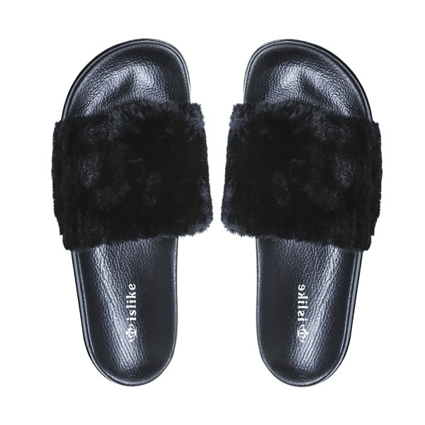 womens black house slippers