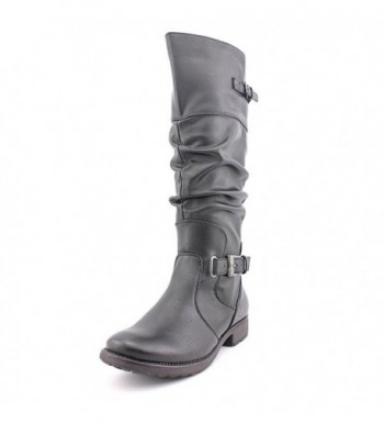 Bare Traps Womens Stiller Leather Almond Toe Knee High Riding Boots ...