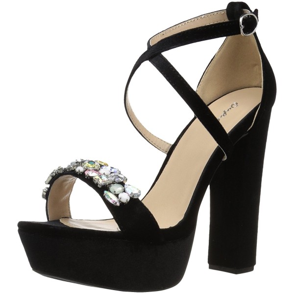 Qupid Womens Platform Heeled Sandal