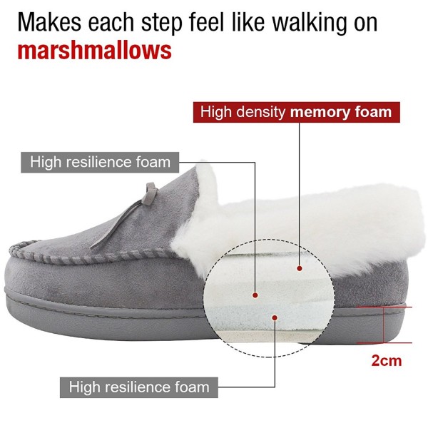 Women's Faux Fur Lined Suede House Slippers- Breathable Indoor Outdoor ...