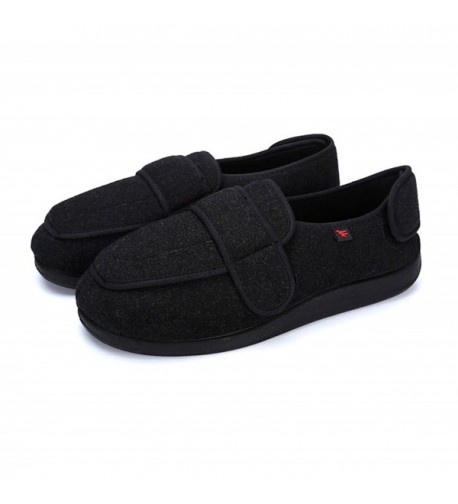 Orthopedic Slippers neuropathy Personalized Men Black - Men-black ...