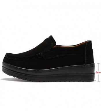 black slip on platform shoes