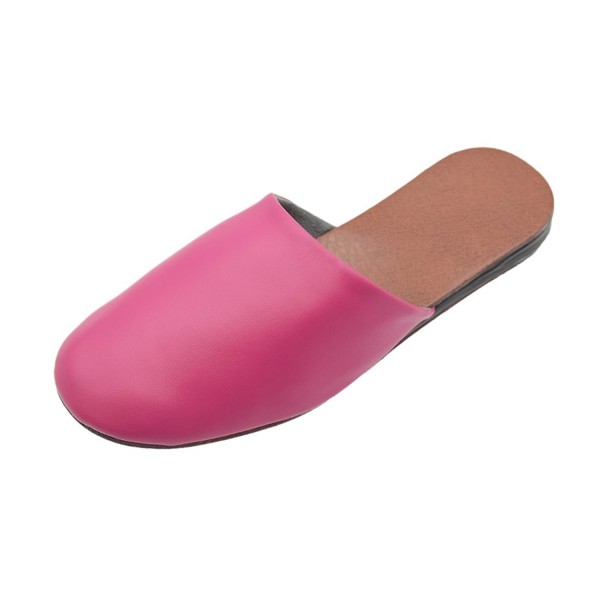 leather house slippers womens