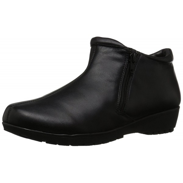 Women's Zeno Ankle Boot - Black Nappa Leather - CJ12O2AX1MR