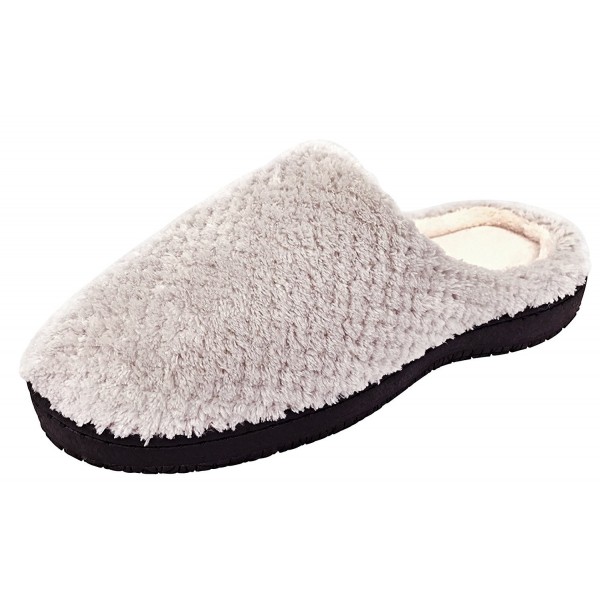 Men's & Women's Plush Indoor Slippers Slip-On House Slippers Soft ...
