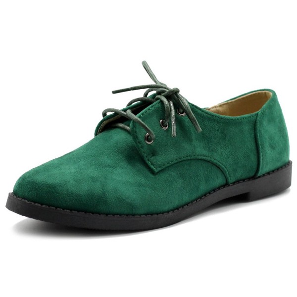 faux suede oxfords womens