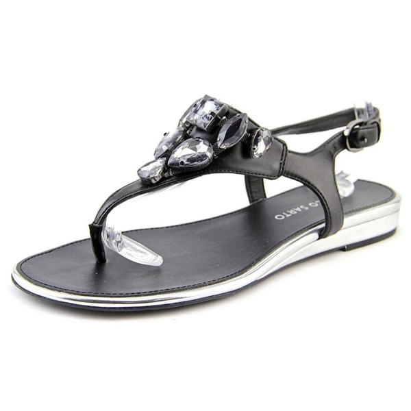 Womens Galileo Casual Slide Sandals - Black Synthetic - C311P0H5ERJ