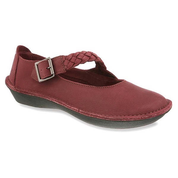 Women's ZenKomfort Temple Leather Shoes - Merlot - CM11DLZ9IFB