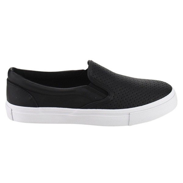 Shoes Women's Tracer Slip On White Sole Shoes - Black Pu - CX182SARAOI