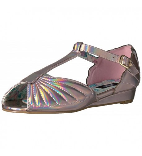 Women's Mother Of Pearl Dress Sandal - Pink - C012NS5MKD7