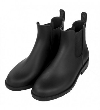 black rain ankle boots