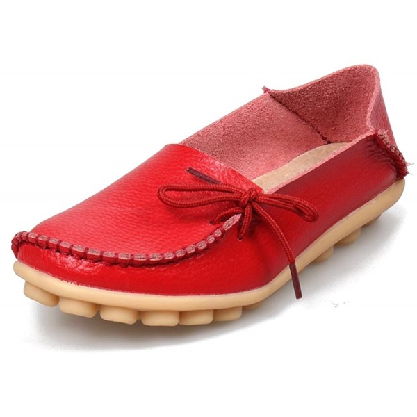 red driving moccasins womens