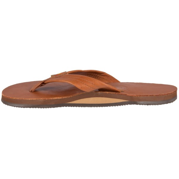 Women's Premier Leather Flip-Flops-Brown-10 - CB118UV3ZCD