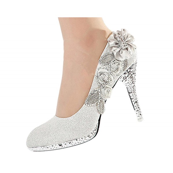 silver pearl shoes