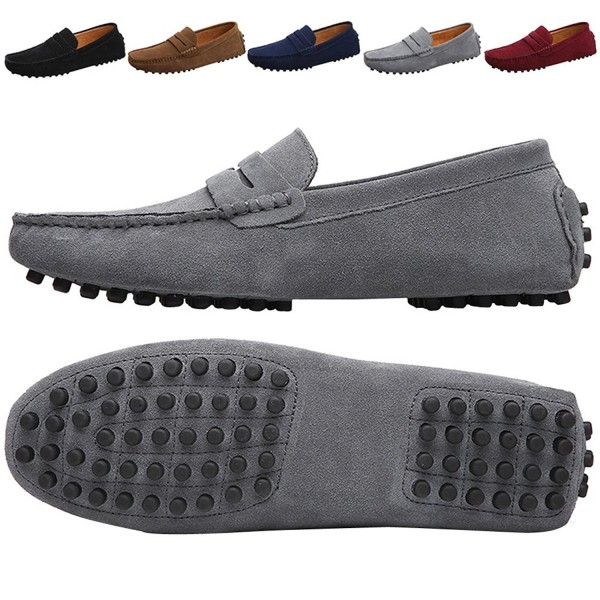 Men's Driving Penny Loafers Suede 