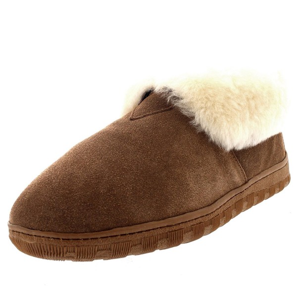 Mens Real Warm Ankle Boot Winter Slippers - Tan - CD12HNV5G8V