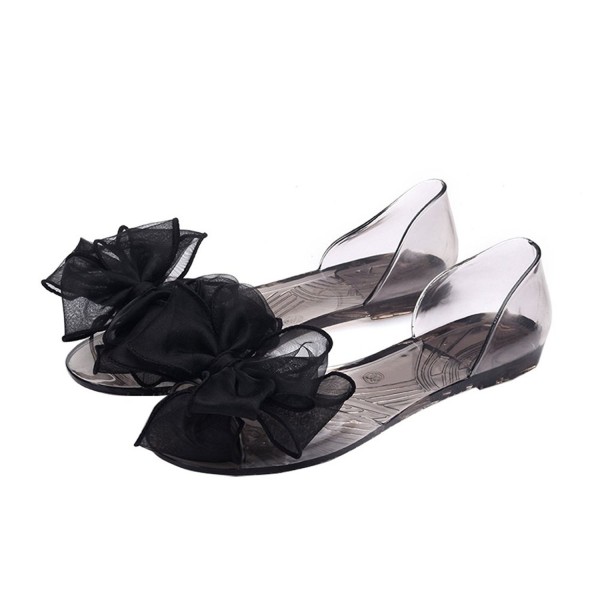 womens black jelly shoes