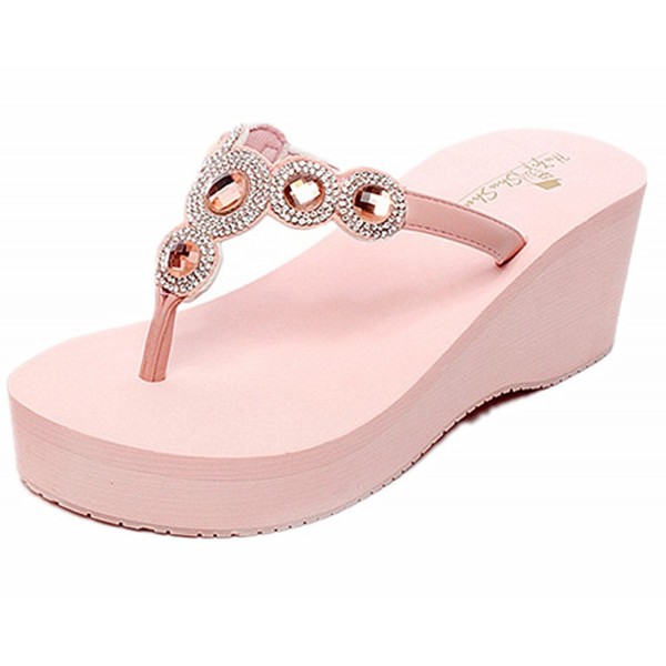 pink rhinestone slippers
