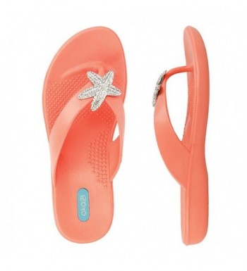 Oka-B Oliver Flip Flop Sandal Shoes by OkaB Color Coral - CO17Z2YX7XR