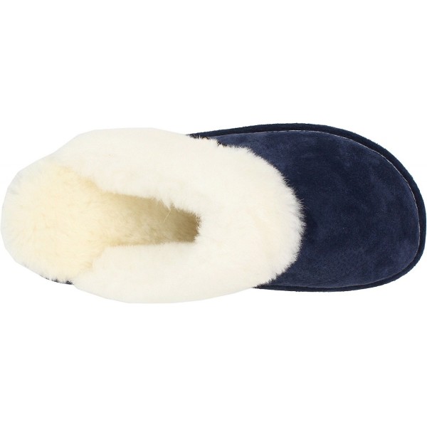 Women's Scuff Wide Slipper - Navy Blue - CA113V16E4X