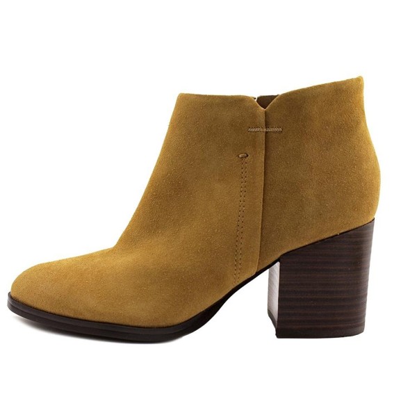 Womens Vandra Suede Almond Toe Ankle Fashion Boots - Light Brown Suede ...