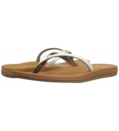 Women's Lana Flip Flop Sandal - White/Tan - CL12LCEVAG1