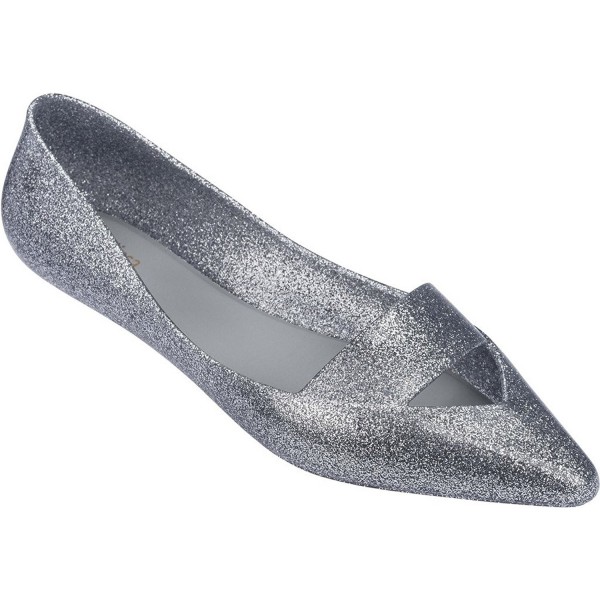 Melissa Womens Maisie Silver Glitter