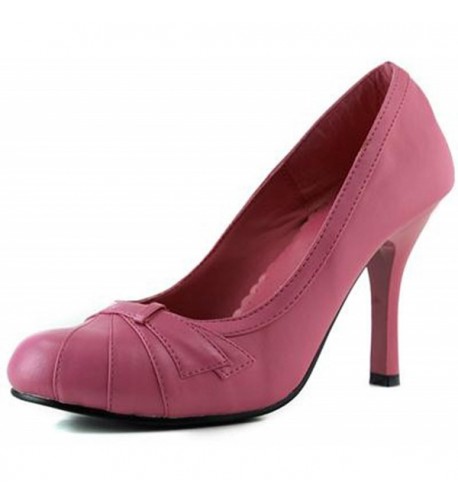 Women's Girl-09 High Heel Round Toe Pump Shoes - Fuchsia - CW11FQ49XTB