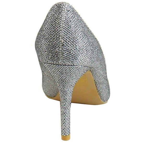 Women's Classic Pointed Toe Glitter Stiletto High Heel Dress Pump ...