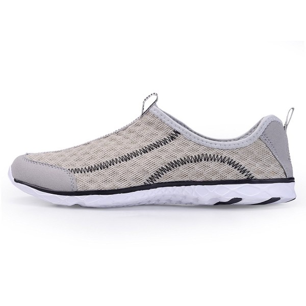 Men's Breathable Mesh Slip on Walking Casual Water Shoes - Grey2 ...