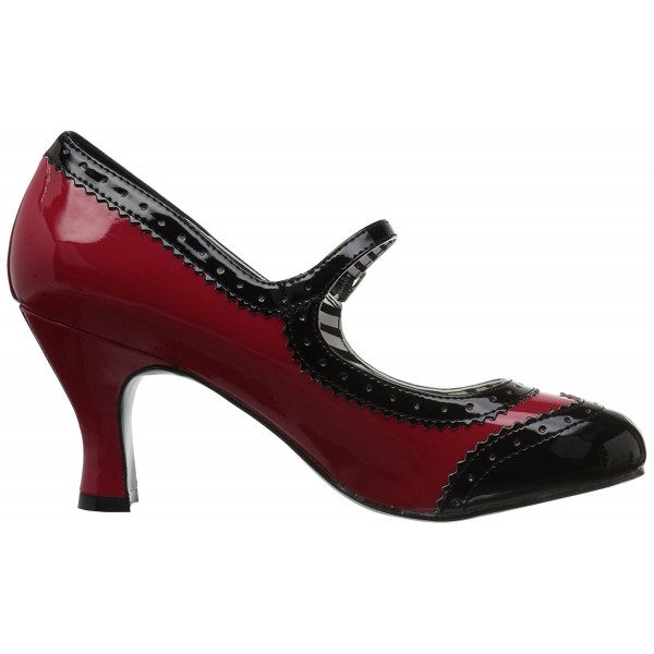 Women's Jenna06/r-b Dress Pump - Red-blk Patent - CJ17YI2ENTE