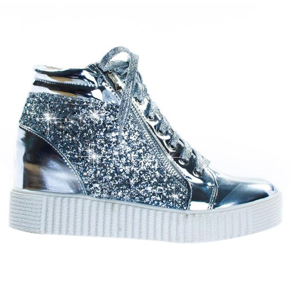 glitter silver sneakers