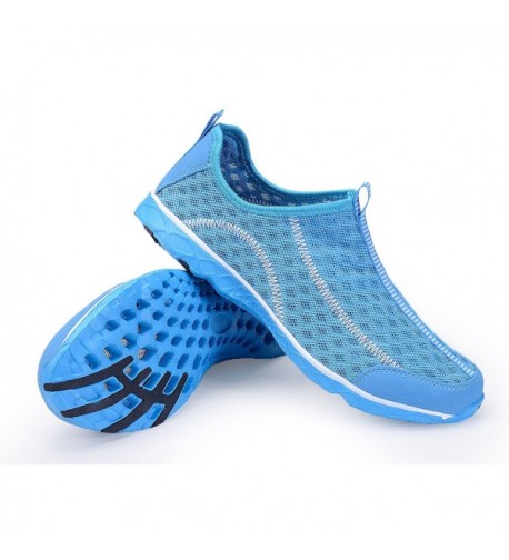 Unisex Lightweight Mesh Water Shoes - Blue - CC18344X799