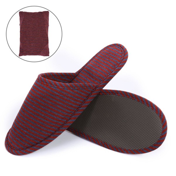 Travel Slippers Super Soft Foldable Knitted Cotton With Non-slip Sole ...