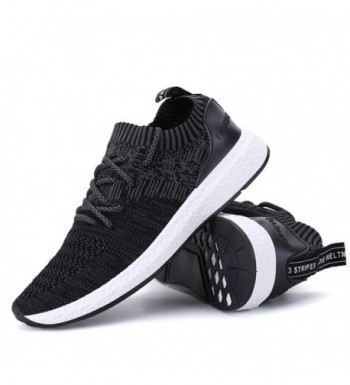 Men's Knit Lightweight Running Shoes Soft Sole Casual Athletic Tennis ...
