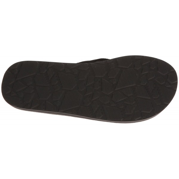 Men's Lounger Memory Foam Flip Flop Sandal - Black - CL12J4AR62H