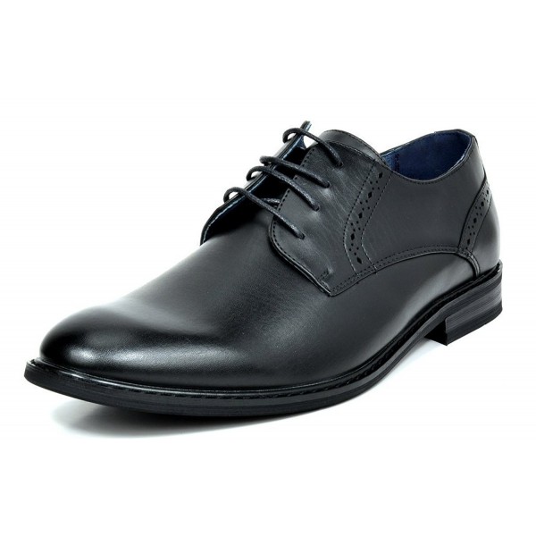 Bruno Marc Men's Prince Leather Lined Dress Oxfords Shoes - Black ...