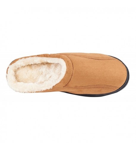 Mens Slip On Backless Moccasin Memory Foam Bedroom Slippers Brown Cq12l5jiwb5 8824