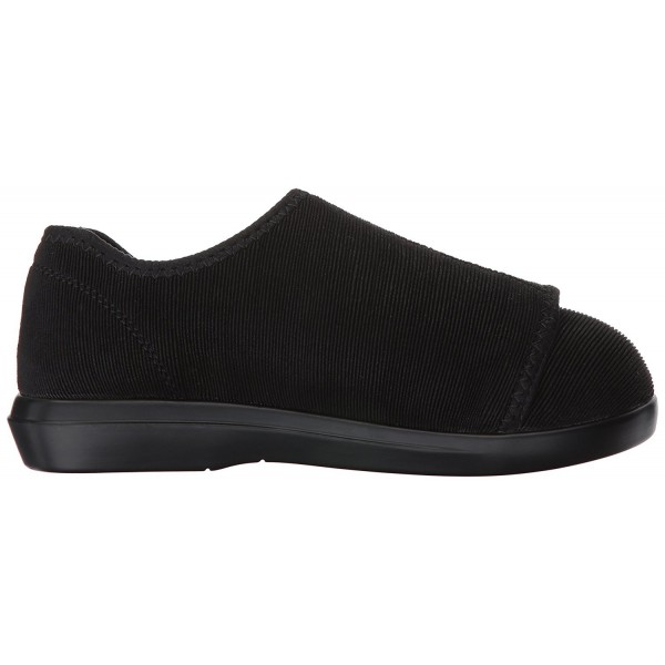 Propet Men's Cush N Foot Slipper - Black Corduroy - CW12O58XMNV